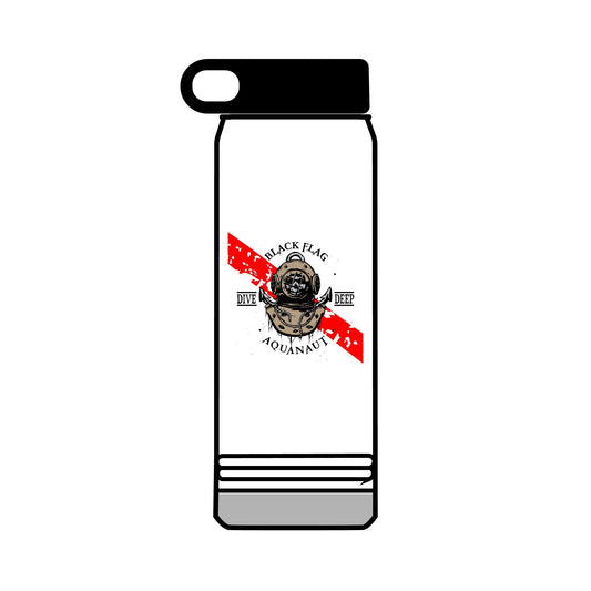 32oz Dive Center (Aquanaut) Water Bottle — Black Pup Scuba Logo Insulated Bottle