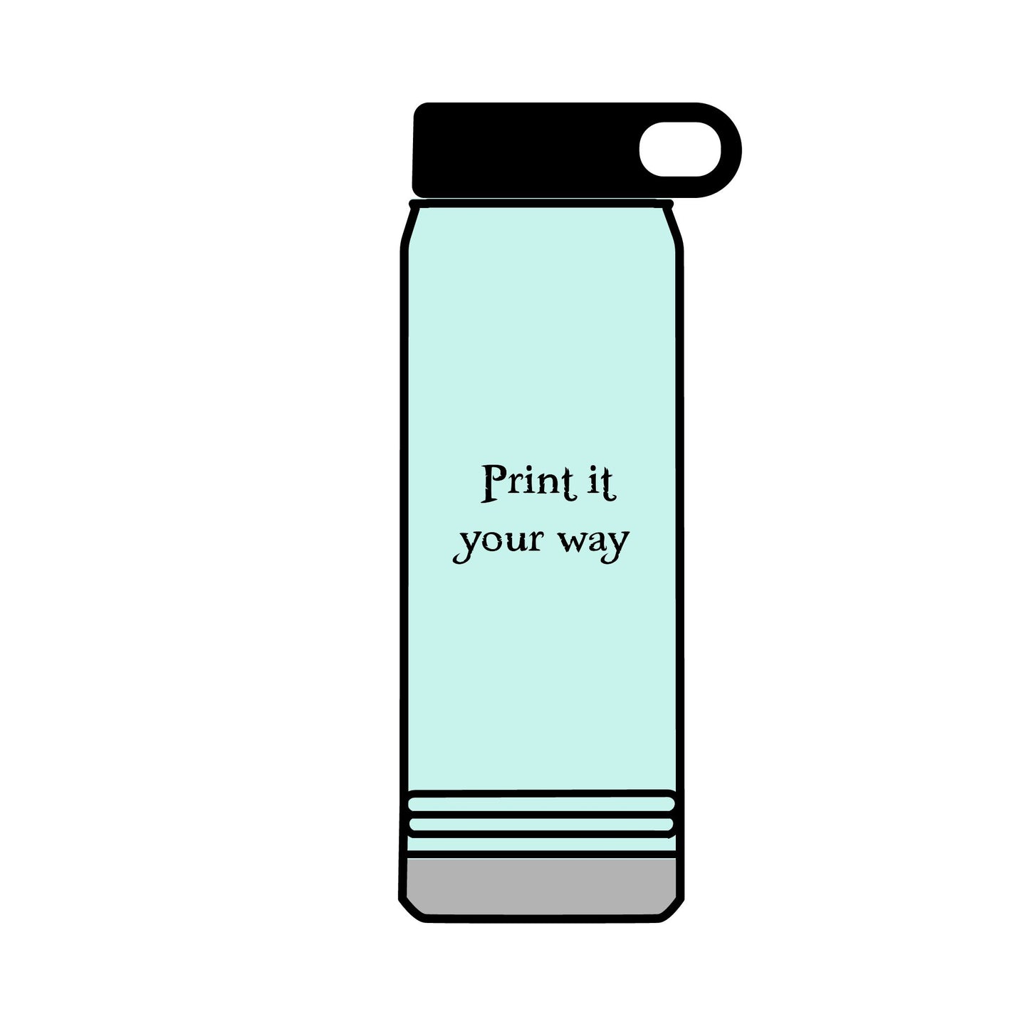 32oz Dive Center (Octopus) Water Bottle — Black Pup Scuba Logo Insulated Bottle