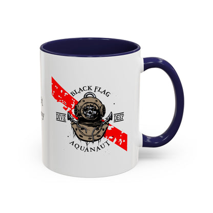 Diver Coffee Mug – Black Flag Aquanaut (White)