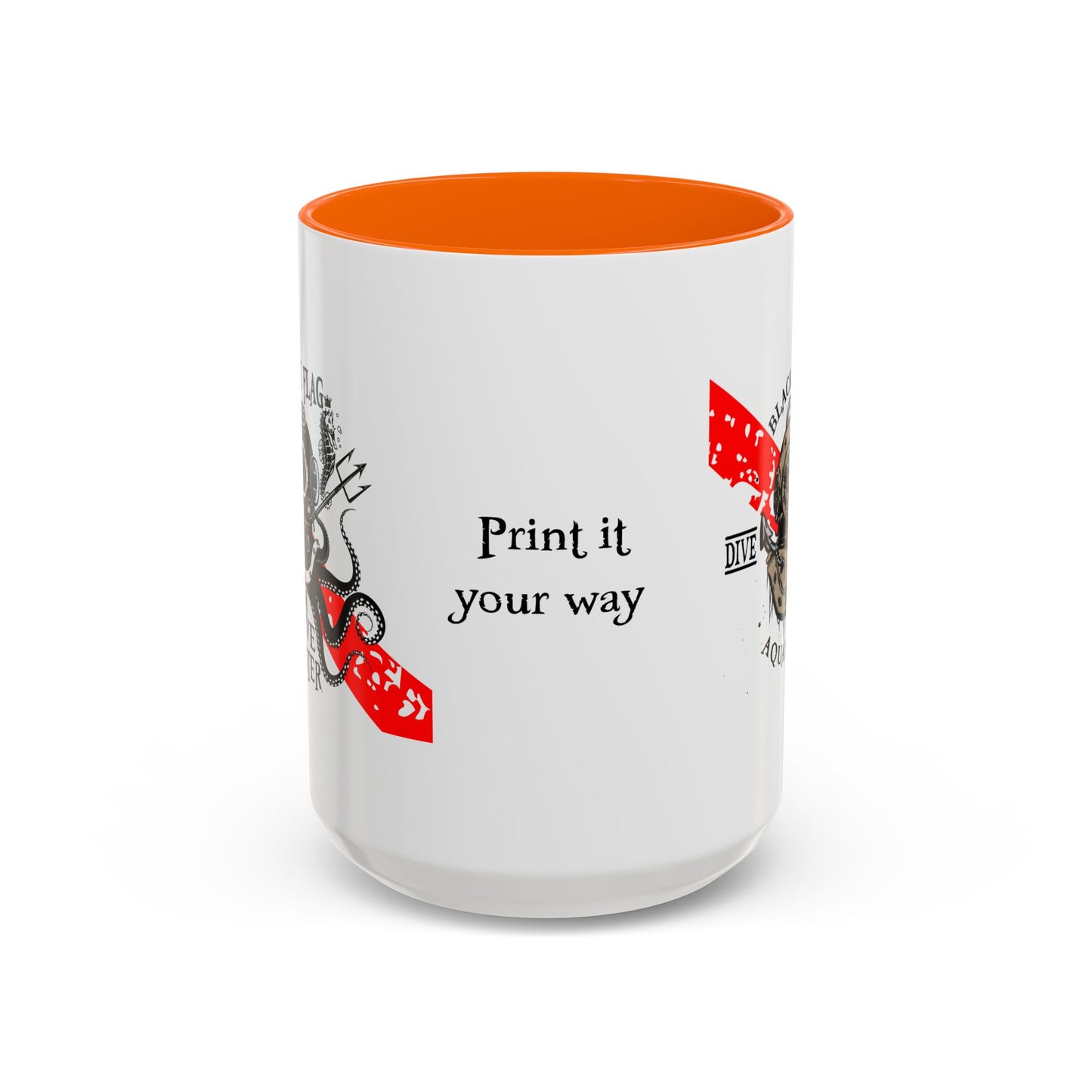 Diver Coffee Mug – Black Flag Aquanaut (White)