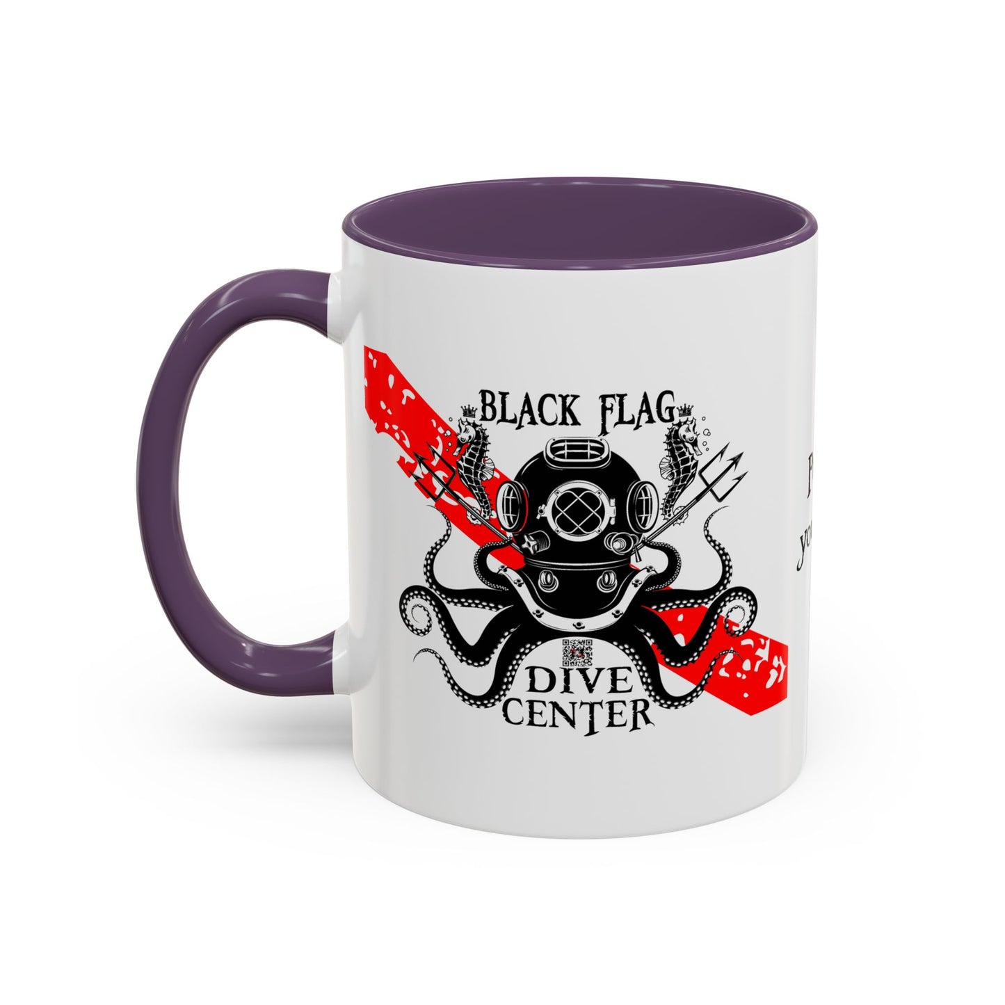 Diver Coffee Mug – Black Flag Aquanaut (White)