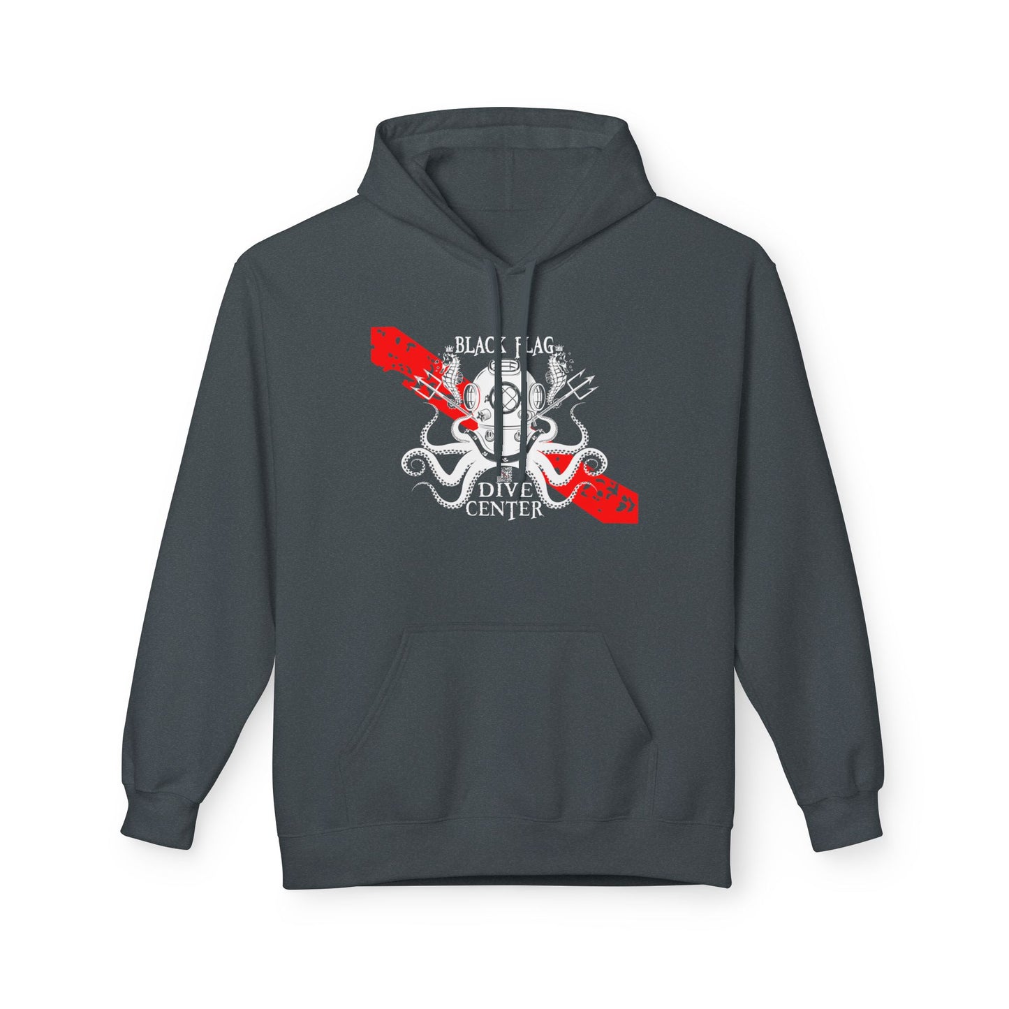 Dive Center Hoodie — 'Black Flag Aquanauts' Vintage Diving Helmet Design