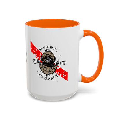 Diver Coffee Mug – Black Flag Aquanaut (White)
