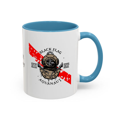 Diver Coffee Mug – Black Flag Aquanaut (White)