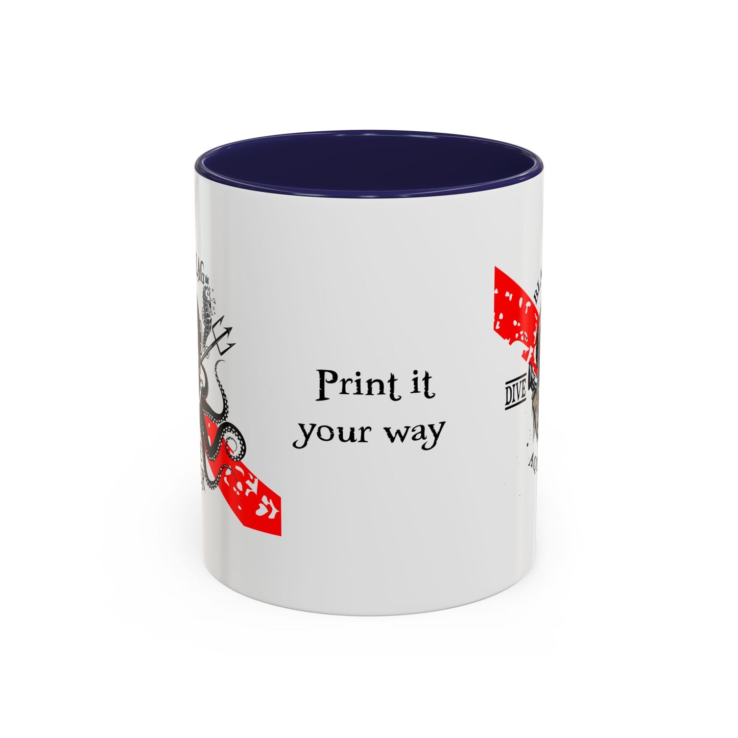 Diver Coffee Mug – Black Flag Aquanaut (White)