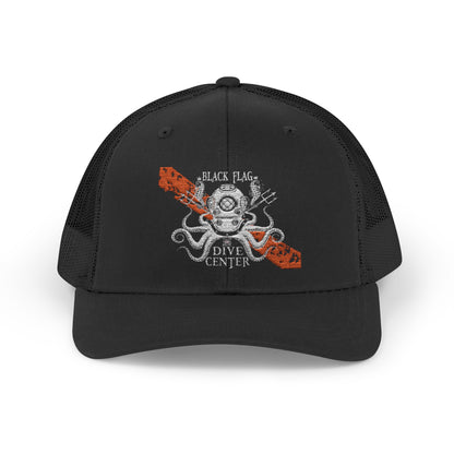 Trucker Cap - Skull & Crossed Oar Fishing Patch