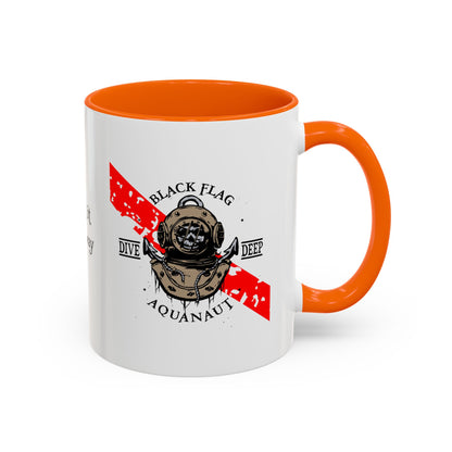 Diver Coffee Mug – Black Flag Aquanaut (White)