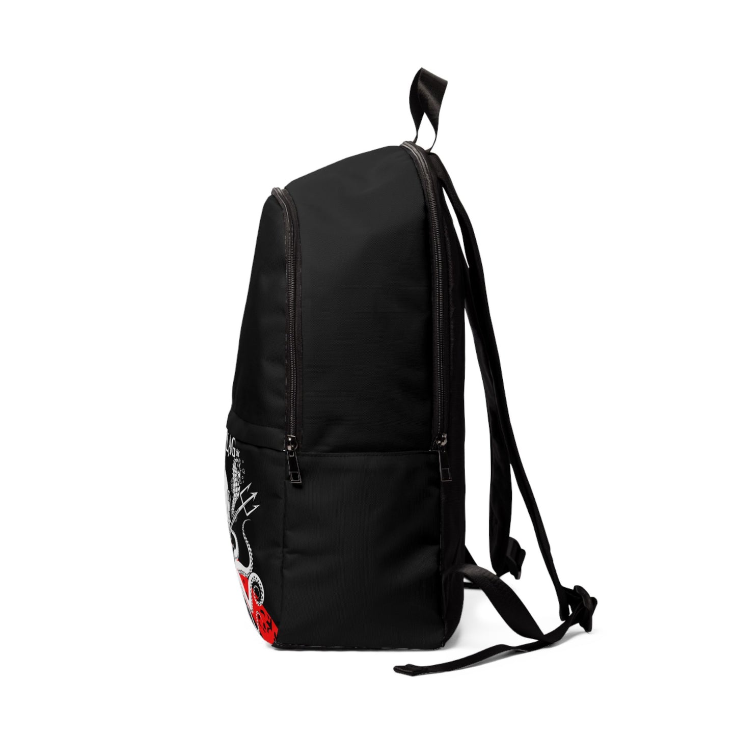 Dive Backpack (Black) — Black Flag Dive Center Octopus Design
