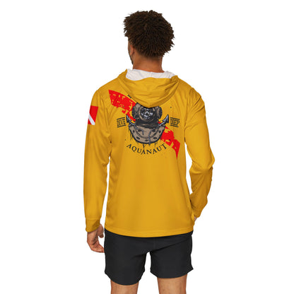 Dive Center Hoodie (Yellow) - 'Black Flag' Vintage Diving Octopus Graphic