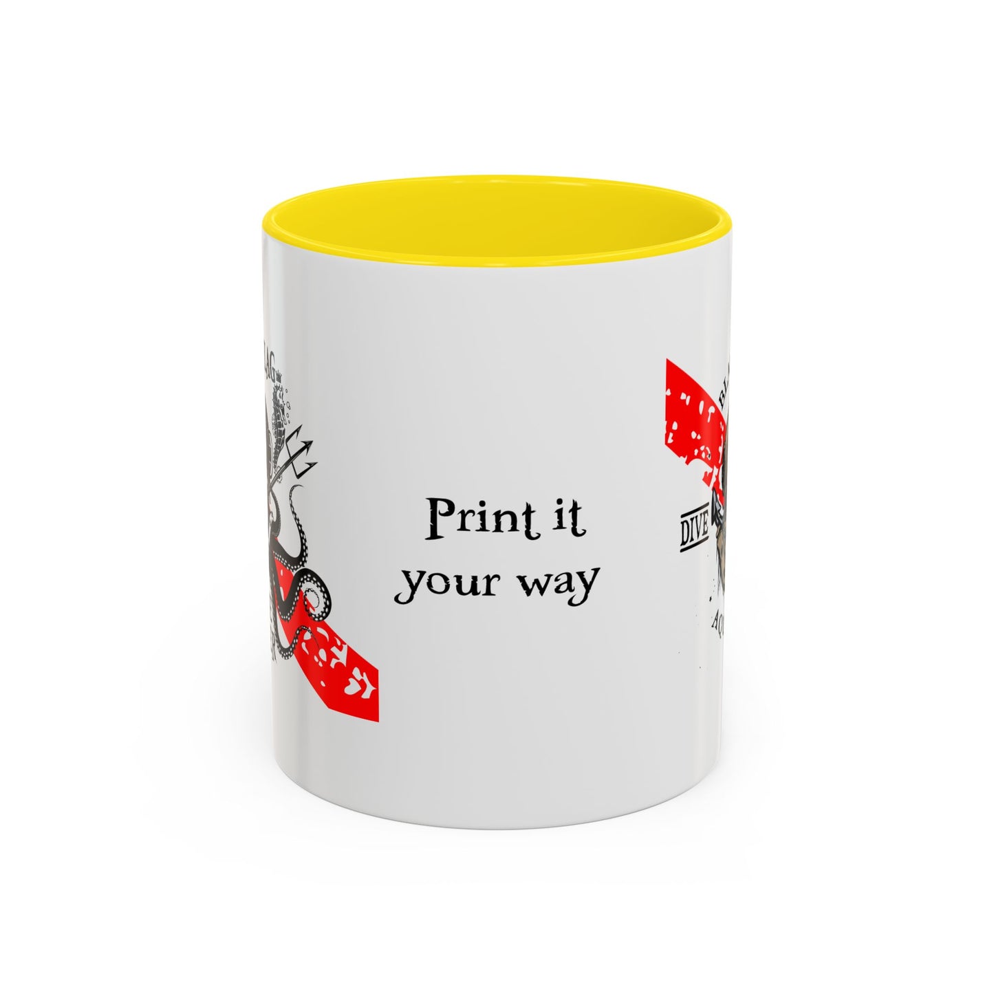 Diver Coffee Mug – Black Flag Aquanaut (White)