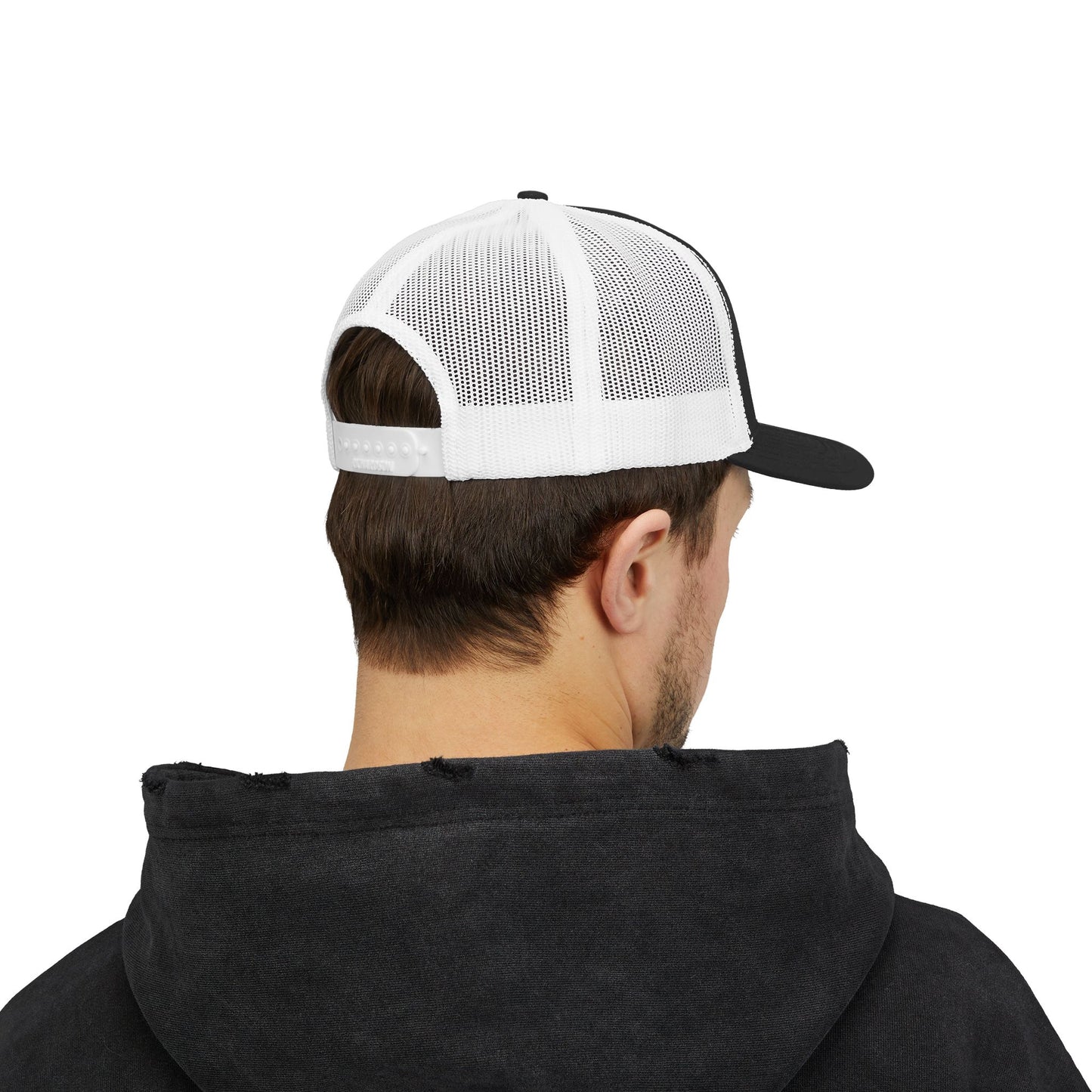 Trucker Cap - Skull & Crossed Oar Fishing Patch
