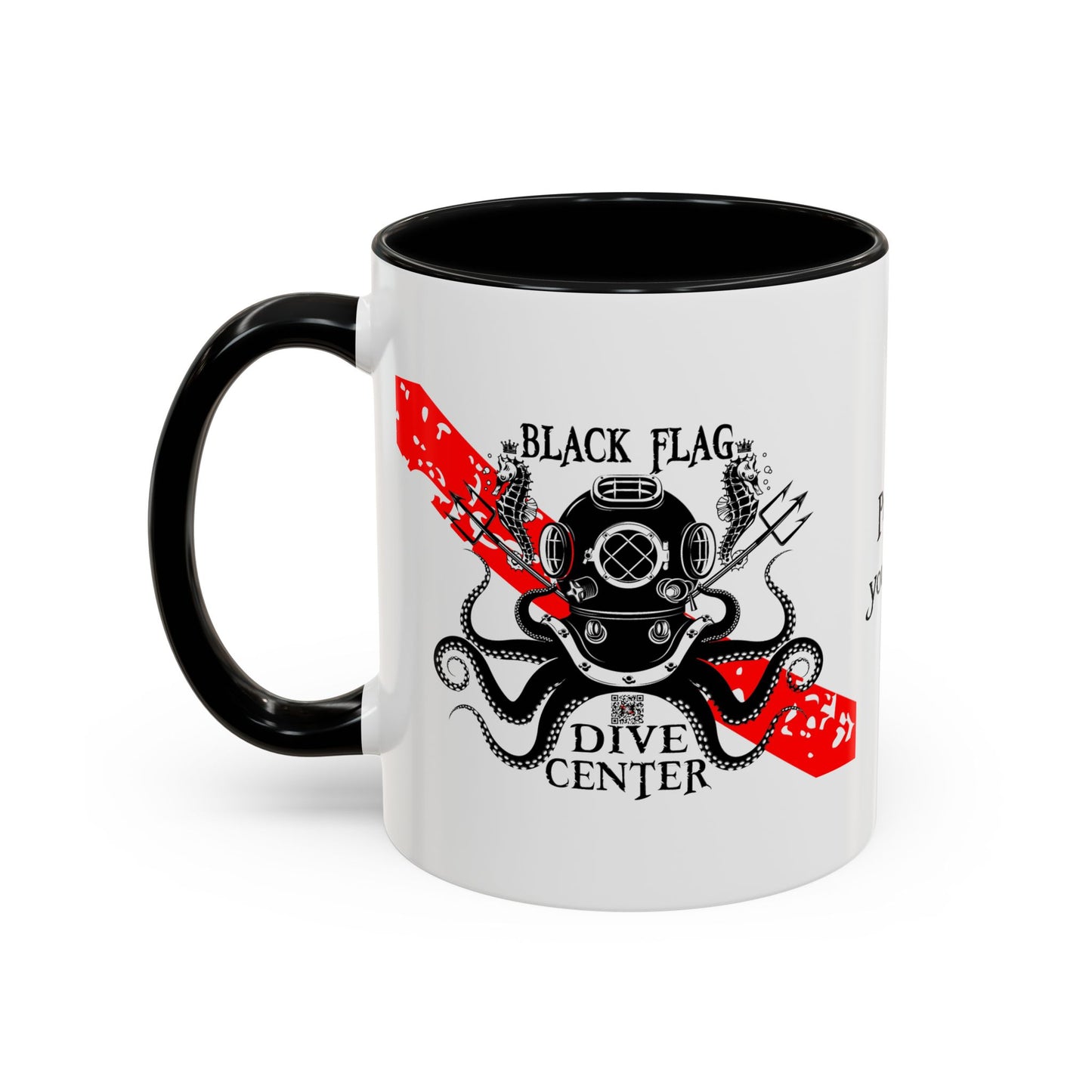 Diver Coffee Mug – Black Flag Aquanaut (White)