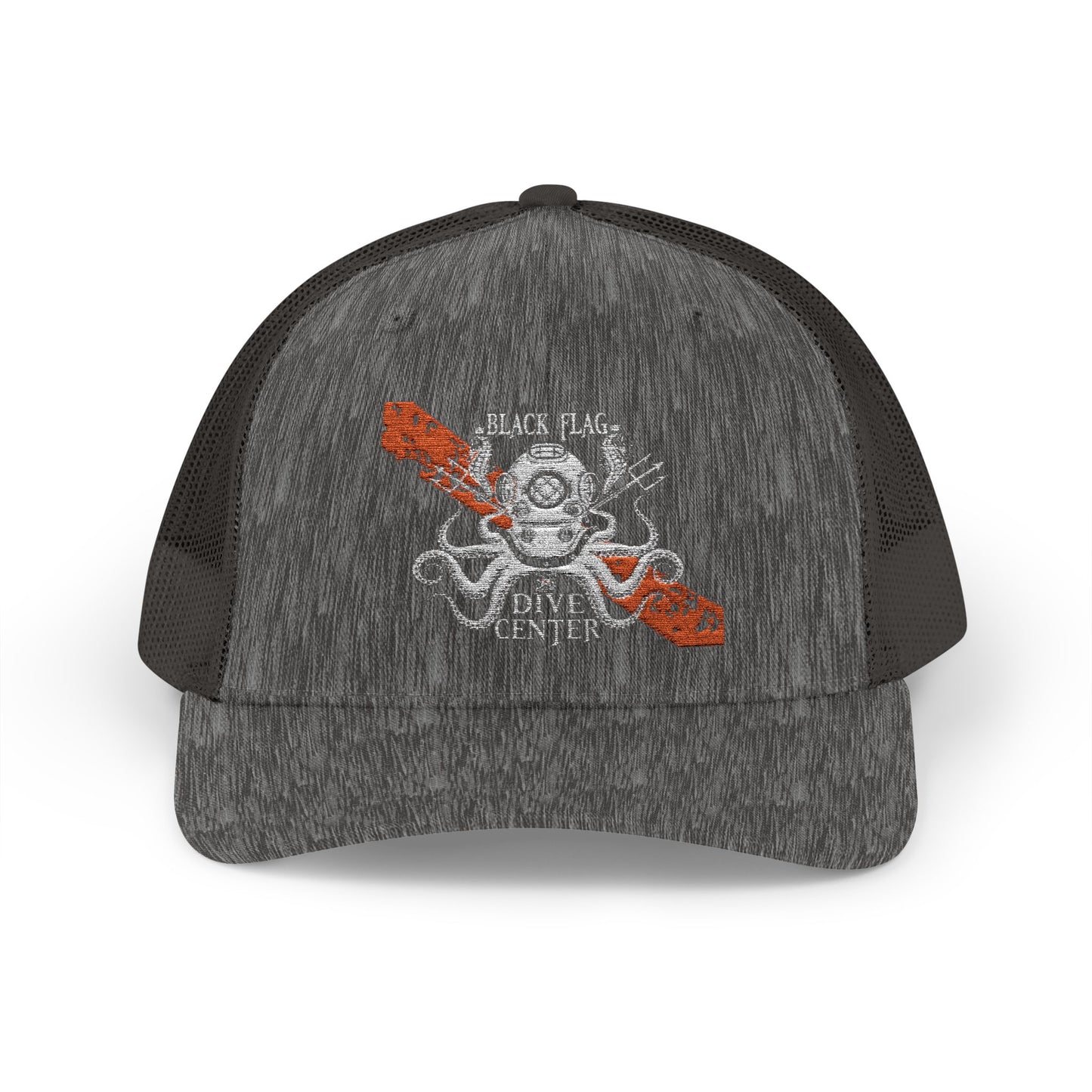 Trucker Cap - Skull & Crossed Oar Fishing Patch