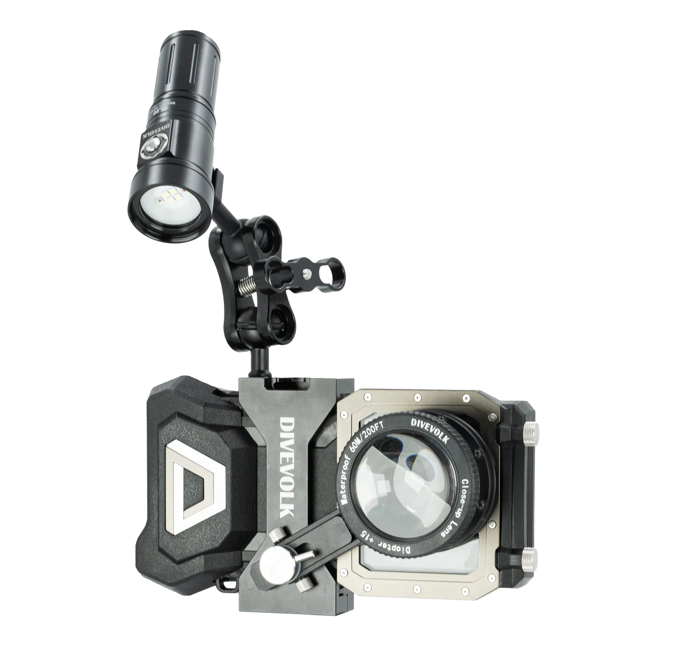 Divevolk Seatouch 4 Max Plus 67mm adapters arm for underwater photography