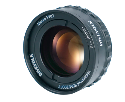 Macro Lens PRO +18 , Underwater Close-up Lens, Optical Wet Lens for DIVEVOLK housing and Compact Camera