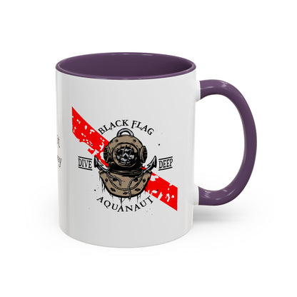 Diver Coffee Mug – Black Flag Aquanaut (White)