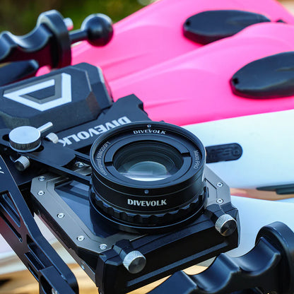 Macro Lens PRO +18 , Underwater Close-up Lens, Optical Wet Lens for DIVEVOLK housing and Compact Camera