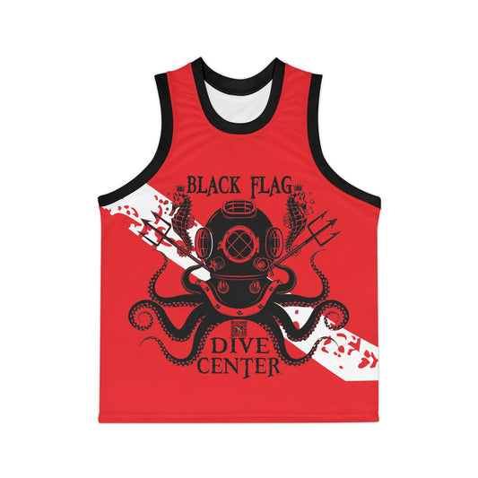 Dive Center Unisex Tank (Red) – “Black Flag” Aquanaut Graphic