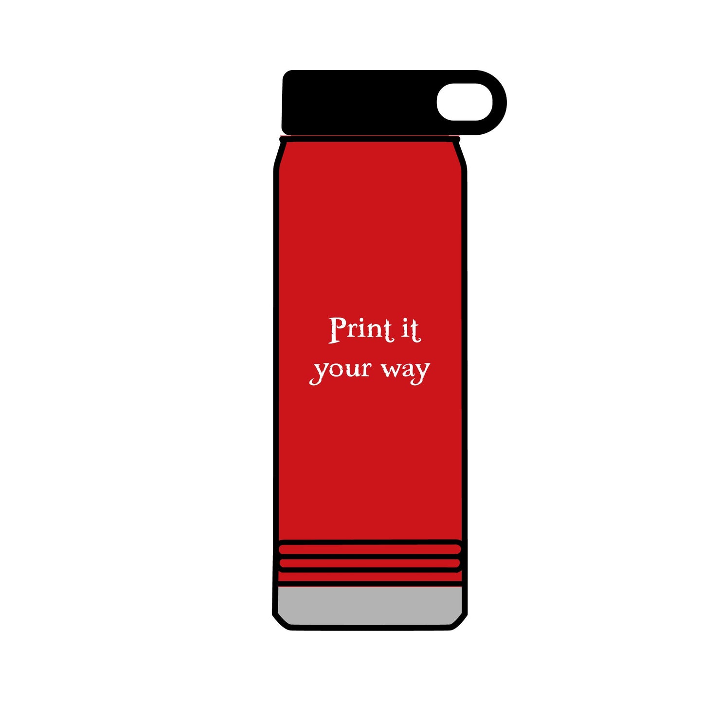 32oz Dive Center (Octopus) Water Bottle — Black Pup Scuba Logo Insulated Bottle
