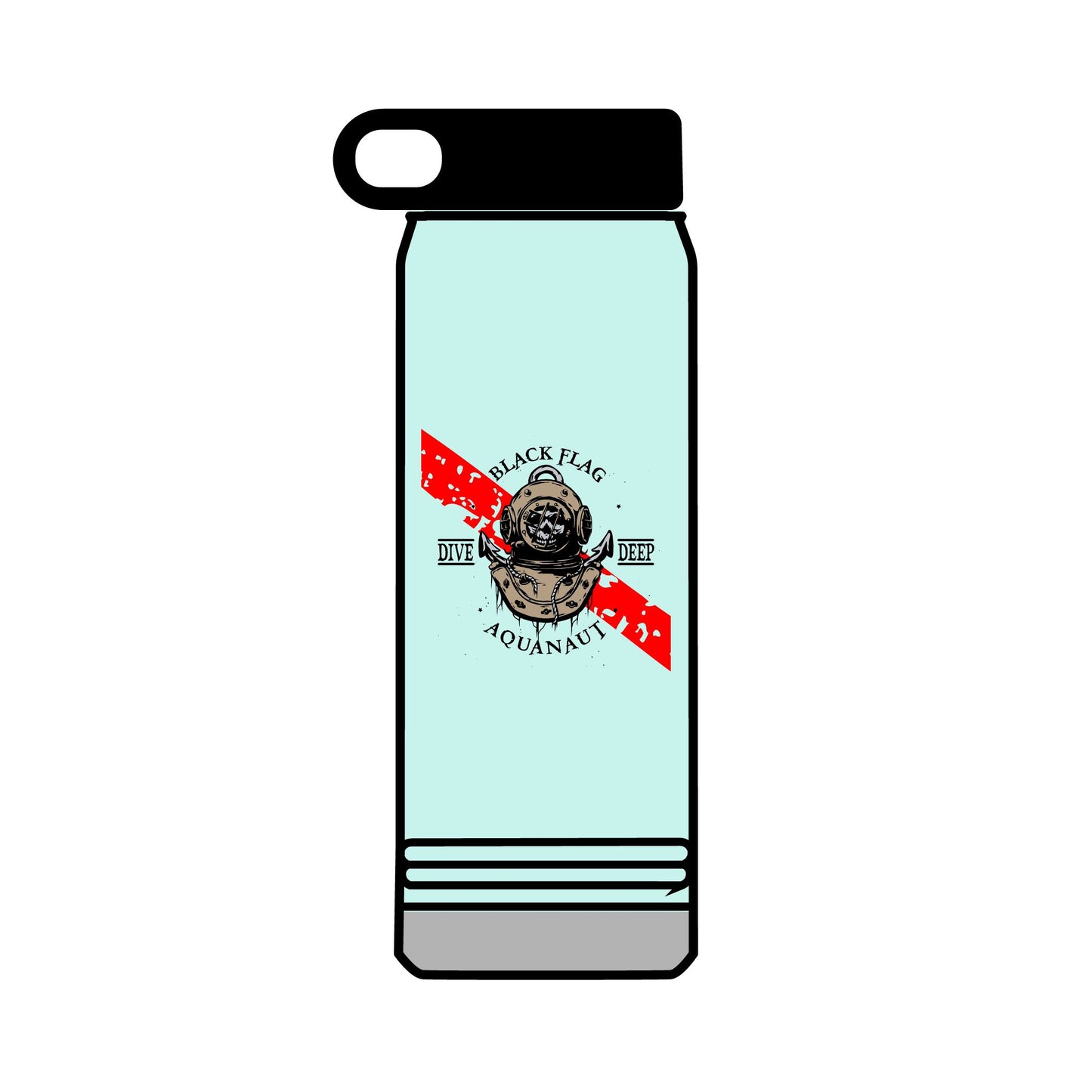 32oz Dive Center (Aquanaut) Water Bottle — Black Pup Scuba Logo Insulated Bottle