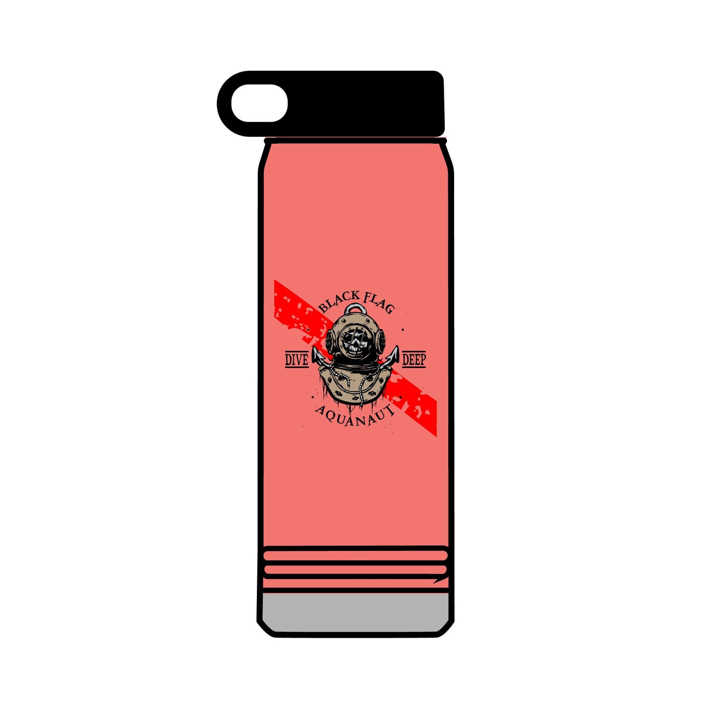 32oz Dive Center (Aquanaut) Water Bottle — Black Pup Scuba Logo Insulated Bottle
