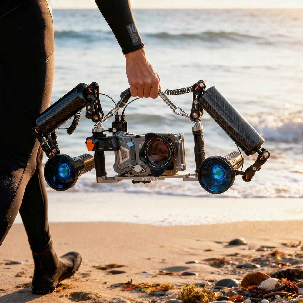 DIVEVOLK SeaTouch 4 Max Platinum Underwater Housing Almighty Kit for iPhone and most Android smartphone, dive housing, waterproof phone case