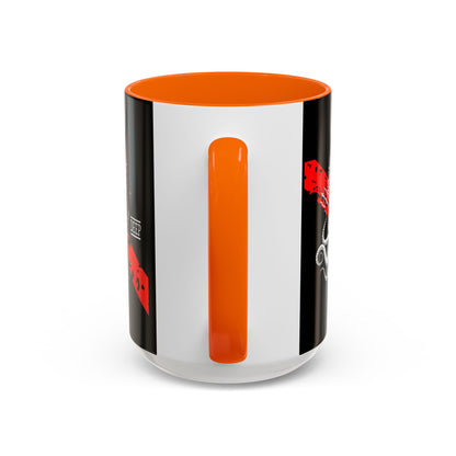 Diver Coffee Mug (Black) — 'Black Flag Aquanaut' Scuba Helmet Accent Mug (11/15oz)