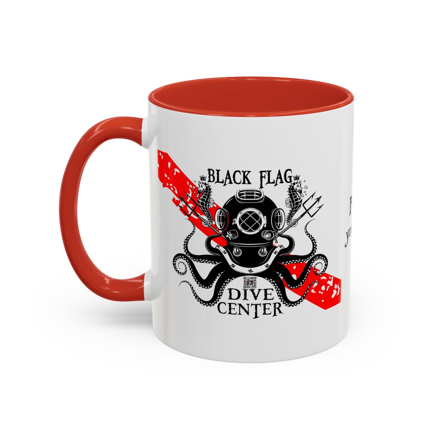 Diver Coffee Mug – Black Flag Aquanaut (White)