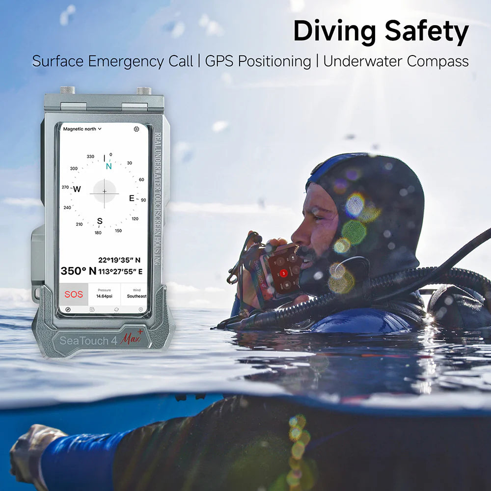 DIVEVOLK SeaTouch 4 Max Platinum Underwater Touchscreen Housing for Smartphone