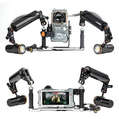 DIVEVOLK SeaTouch 4 Max Platinum Underwater Housing Almighty Kit for iPhone and most Android smartphone, dive housing, waterproof phone case