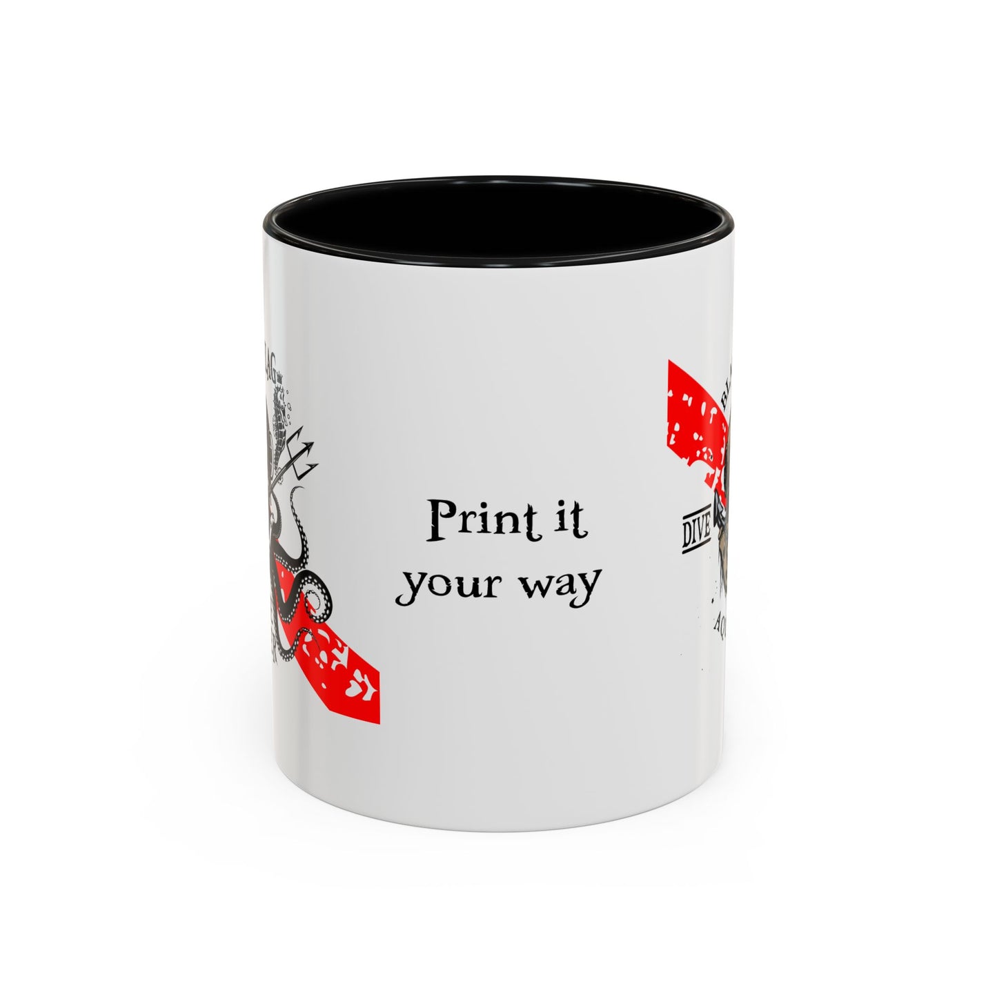 Diver Coffee Mug – Black Flag Aquanaut (White)