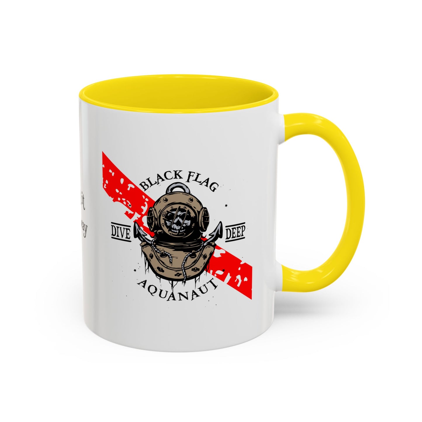 Diver Coffee Mug – Black Flag Aquanaut (White)