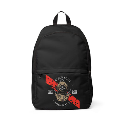 Dive Backpack (Black) — Black Flag Dive Center Aquanaut Design