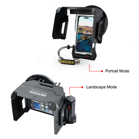 DIVEVOLK Foldable Screen Hood to shield the screen from strong sunlight for SeaTouch 4 Max underwater housing