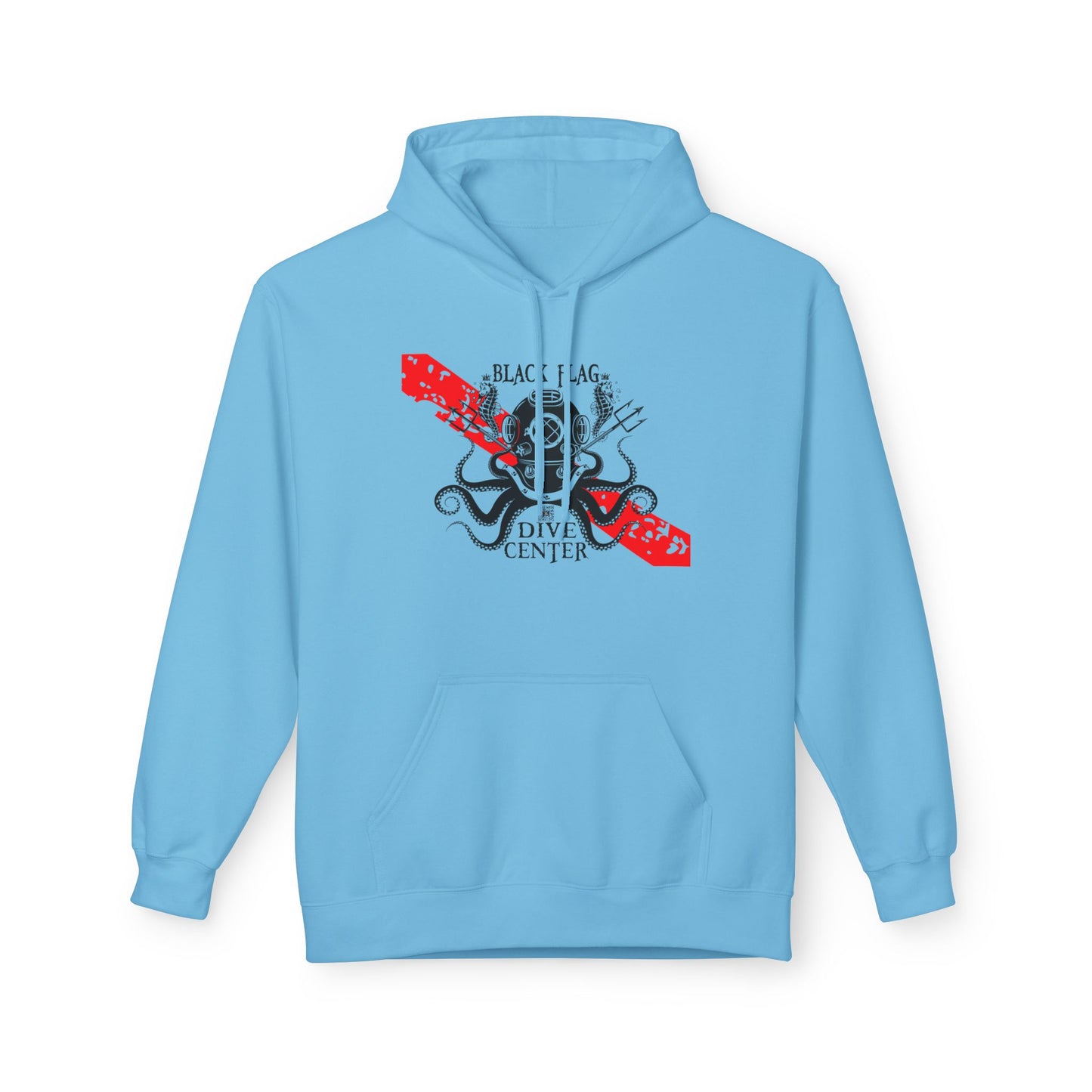 Dive Center Hoodie — 'Black Flag Aquanauts' Vintage Diving Helmet Design
