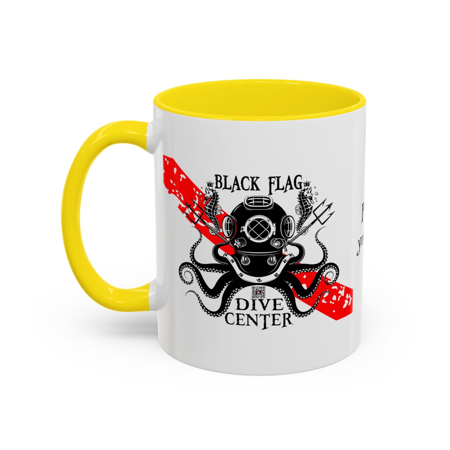Diver Coffee Mug – Black Flag Aquanaut (White)