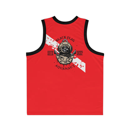 Dive Center Unisex Tank (Red) – “Black Flag” Aquanaut Graphic