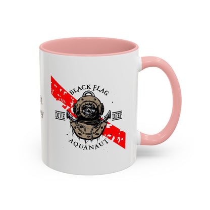 Diver Coffee Mug – Black Flag Aquanaut (White)