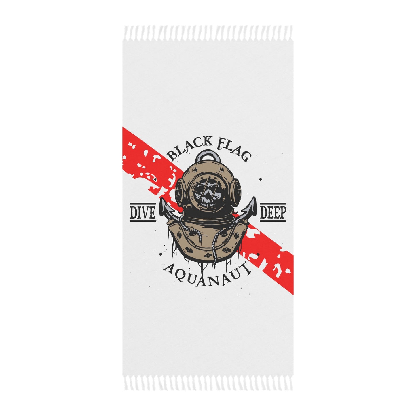 Dive Center Beach Towel – Black Flag Aquanaut Scuba Design