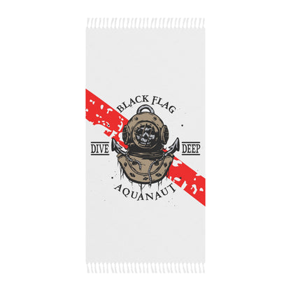 Dive Center Beach Towel – Black Flag Aquanaut Scuba Design