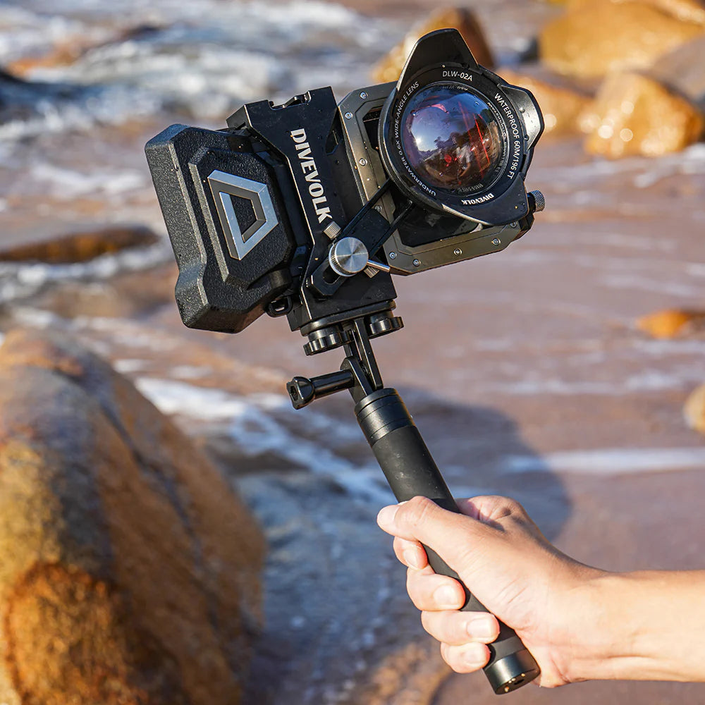 DIVEVOLK SeaTouch 4 Max Plus underwater housnig Selfie Kit for iPhone and Andorid smartphone, dive housing, waterproof phone case