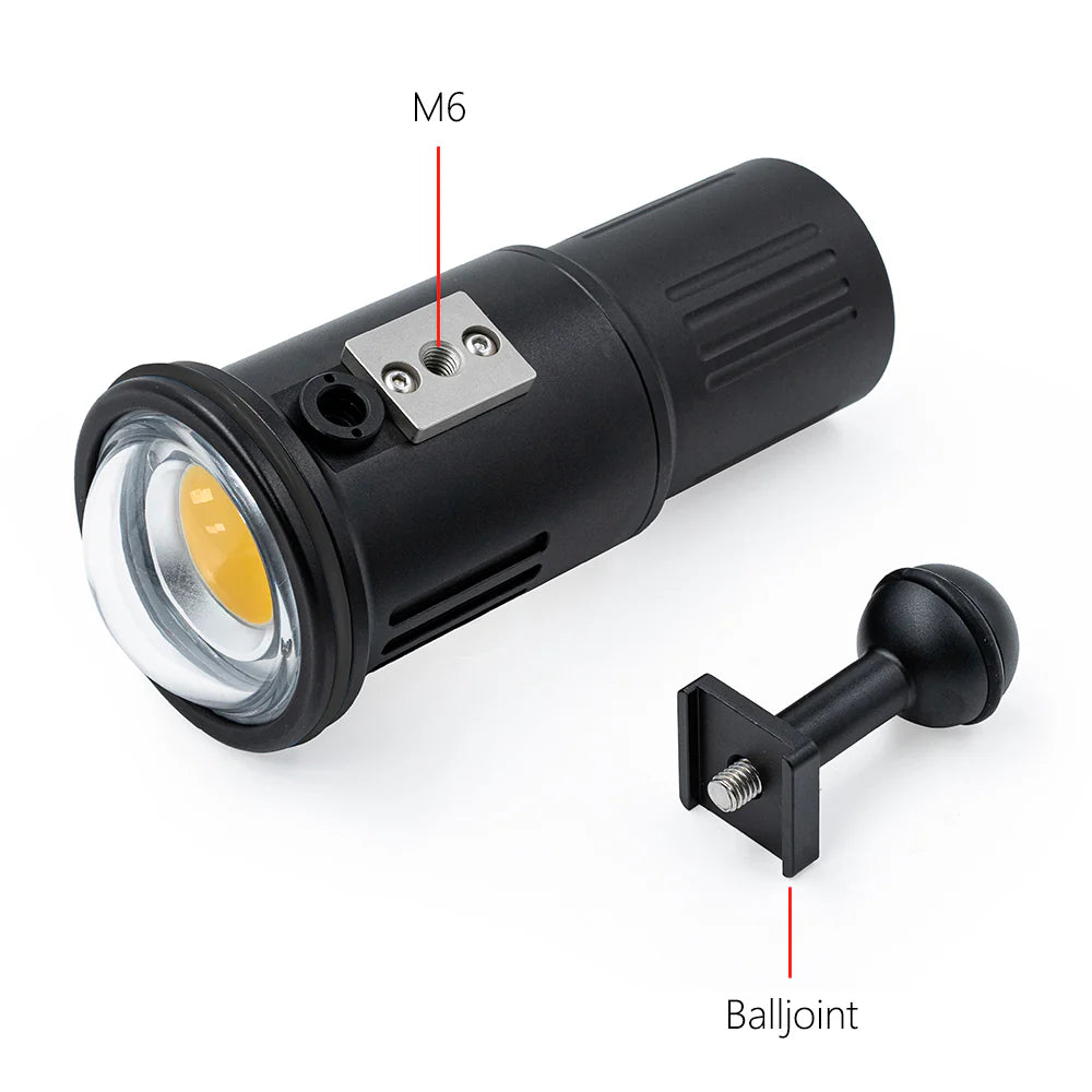 DIVEVOLK SL120 underwater video light 12000 lumens for Underwater Photography and Video
