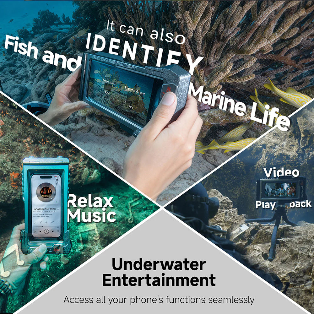 DIVEVOLK SeaTouch 4 Max Platinum Underwater Touchscreen Housing for Smartphone