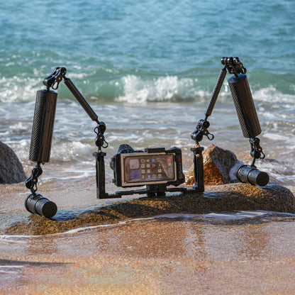 Double Ball Extension Arm 8-inch and 5-inch | Universal underwater photography accessories