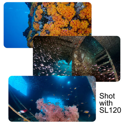 DIVEVOLK SL120 underwater video light 12000 lumens for Underwater Photography and Video